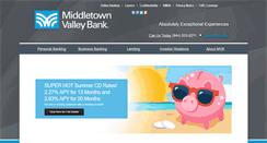 Desktop Screenshot of middletownvalleybank.com